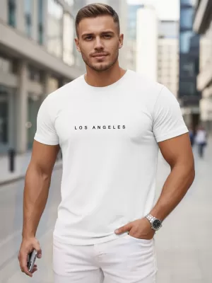 Tricou pentru bărbați DSTREET NX5099R-WH ALB