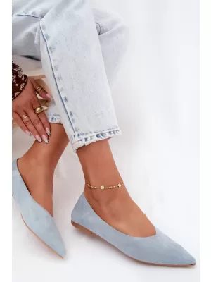 Pantofi de balet pentru femei BOTO JH597 ALBASTRU