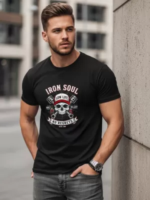 Tricou pentru bărbați DSTREET NX0142R-BK NEGRU