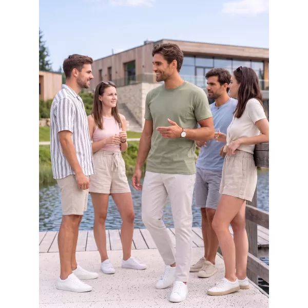  Tricou pentru bărbați ALTISPORT NP/ALMST20001 VERDE MILITAR 