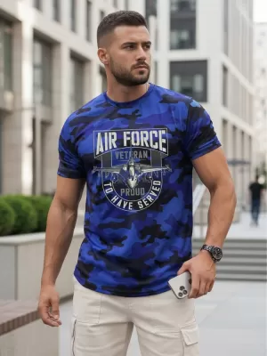 Tricou pentru bărbați DSTREET NX2001R-RB-M ALBASTRU