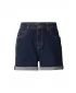 Pantaloni scurți de damă URBAN CLASSICS TB8371 ALBASTRU ÎNCHIS SPĂLAT