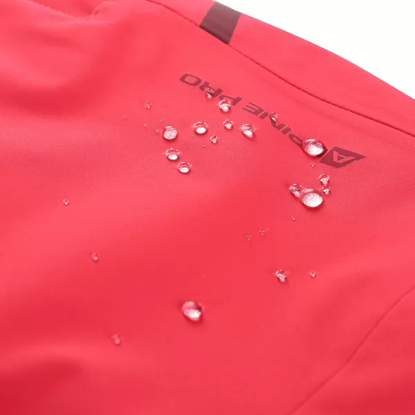  Pantaloni de schi pentru copii ALPINE PRO EDESO 3 ZMEURĂ 