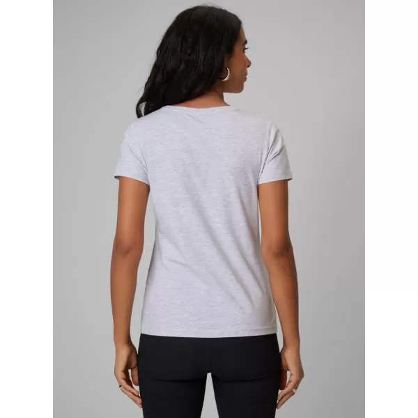  Tricou pentru femei 4F WMM00TTSHF2255 MELANGE GRI DESCHIS RECE 