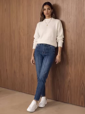 Pantaloni de dama DSTREET UY3203 ALBASTRU