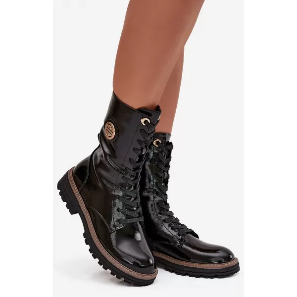  Pantofi de dama BOTO ASA259-10 NEGRU LUCIOS 