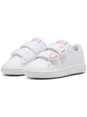 Adidași pentru copii PUMA SMASH 3.0 BADGES V INF 397287-07 PUMA ALB/TRANDAFIR MAGIC