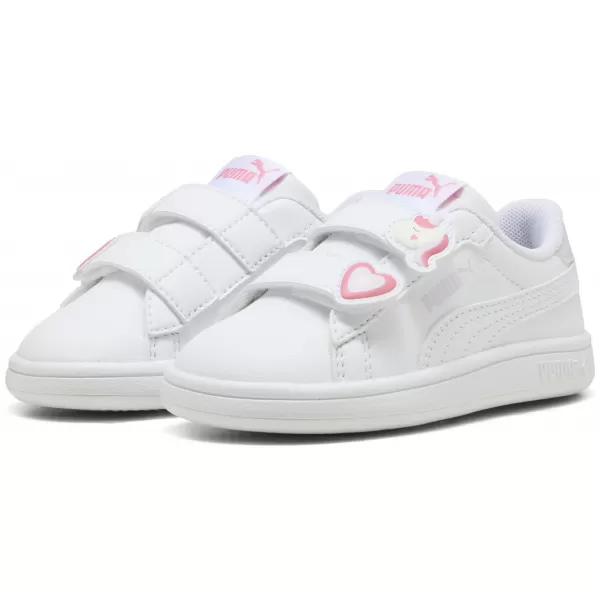  Adidași pentru copii PUMA SMASH 3.0 BADGES V INF 397287-07 PUMA ALB/TRANDAFIR MAGIC 