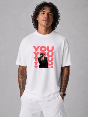Tricou pentru bărbați DSTREET NX1034R-WH-O ALB