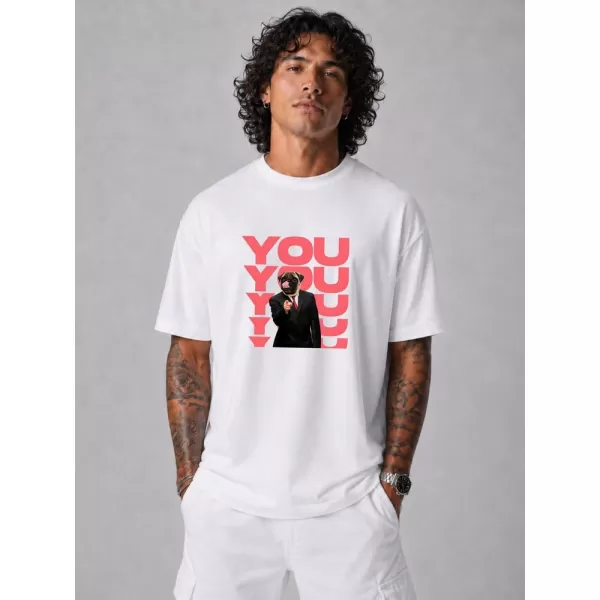  Tricou pentru bărbați DSTREET NX1034R-WH-O ALB 