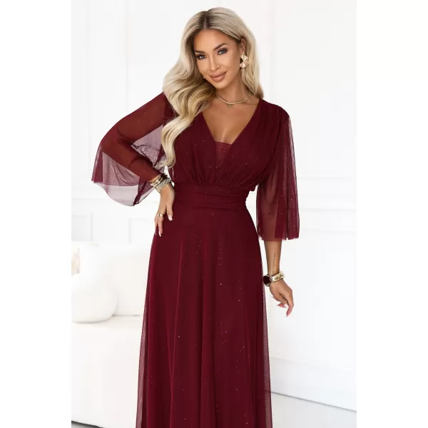  Rochie de femei NUMOCO 654-6 CLARET 