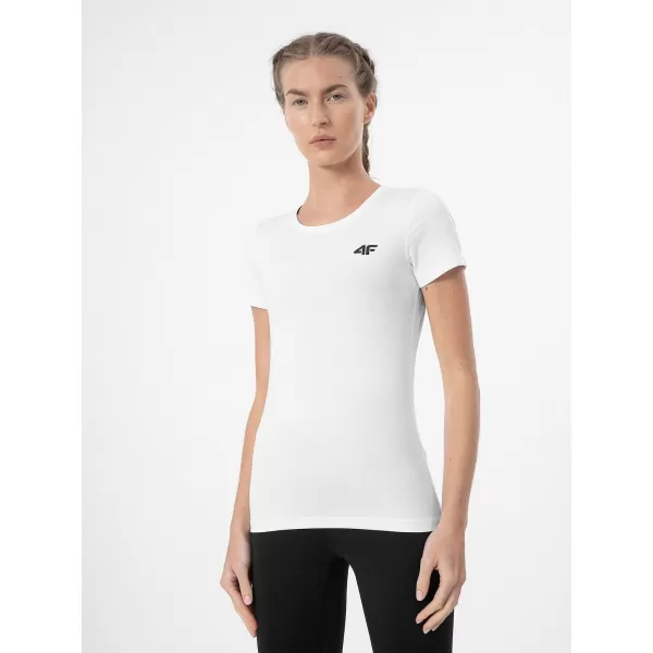  Tricou pentru femei 4F WMM00TTSHF2356 ALB 
