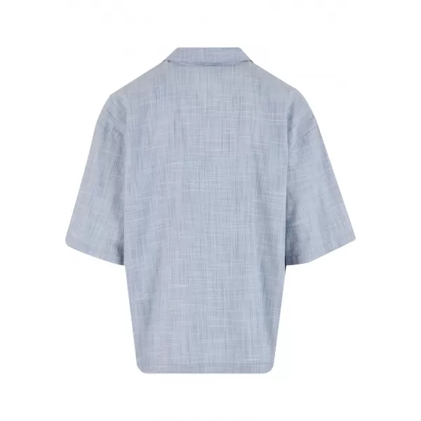  Cămașă pentru bărbați URBAN CLASSICS TB7562 ALBASTRU DESCHIS/ALB 