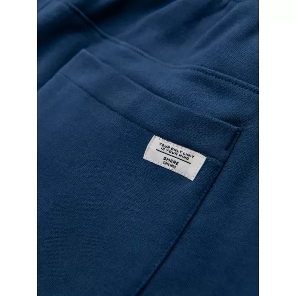  Pantaloni de trening pentru bărbați OMBRE OM-PABS-0305 ALBASTRU MARIN 