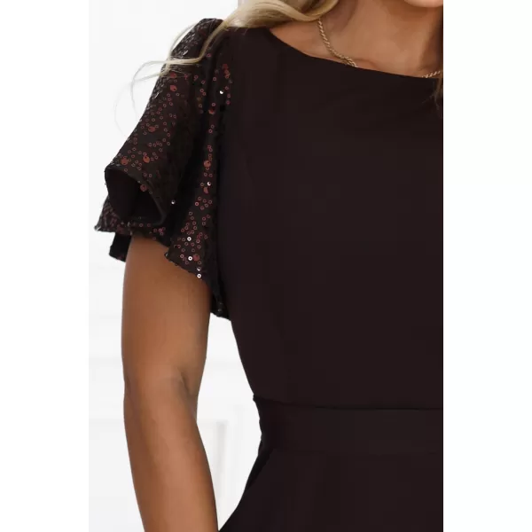  Rochie NUMOCO MIRELLA 694-2 MARO CIOCOLATA 