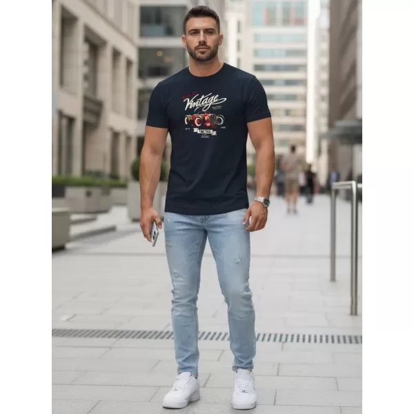  Tricou pentru bărbați DSTREET NX5094R-NY ALBASTRU ÎNCHIS 