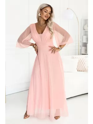 Rochie NUMOCO 682-2 PIERSICĂ