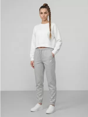Pantaloni de dama 4F WMM00TTROF1658 MELANGE GRI DESCHIS RECE