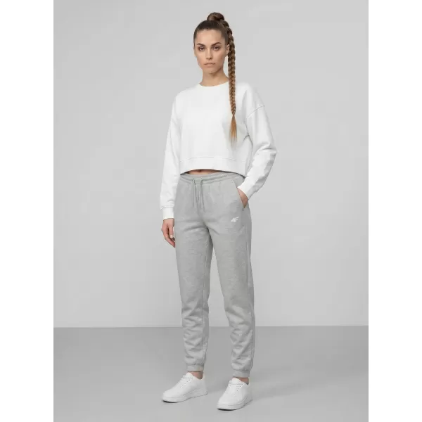  Pantaloni de dama 4F WMM00TTROF1658 MELANGE GRI DESCHIS RECE 