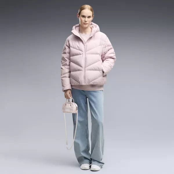  Palton de damă PUMA HOODED DOWN PUFFER JACKET W 69458049 ROZ CEȚOS 