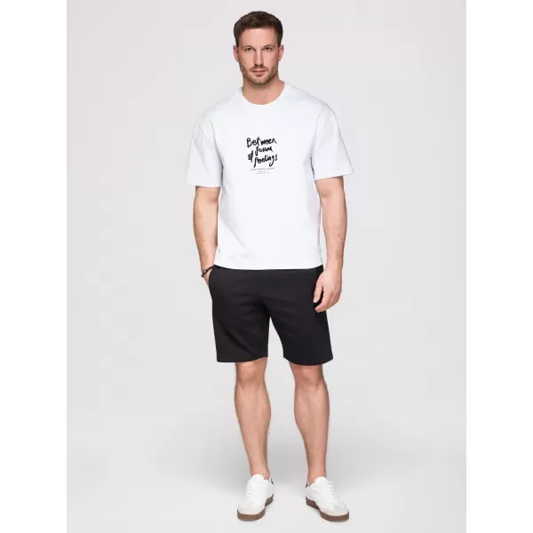  Set de pantaloni scurți pentru bărbați OMBRE Z124 NEGRU/BEJ 