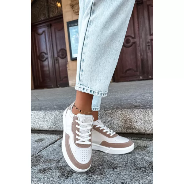  Adidași de damă BIG STAR SHOES UU274275 ALB/BEJ 