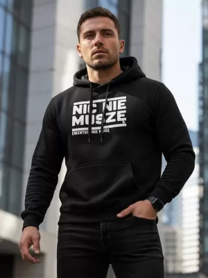 Hanorac pentru bărbați DSTREET NX0025B-BK NEGRU
