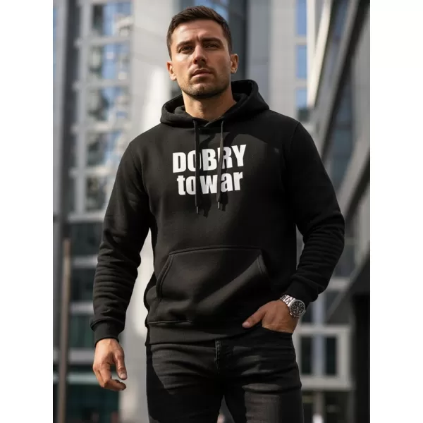 Hanorac pentru bărbați DSTREET NX0018B-BK NEGRU 