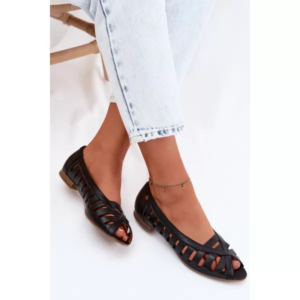  Pantofi de balet pentru femei MACIEJKA P7540-01/00-1 NEGRU 