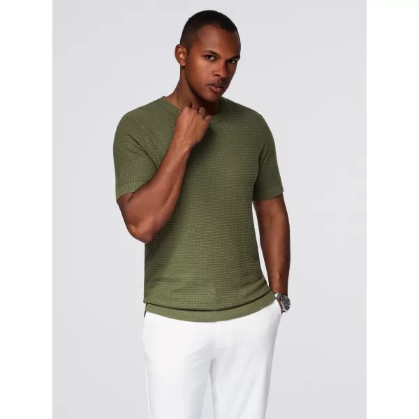  Tricou pentru bărbați OMBRE OM-TSCT-0303 MĂSLINE 