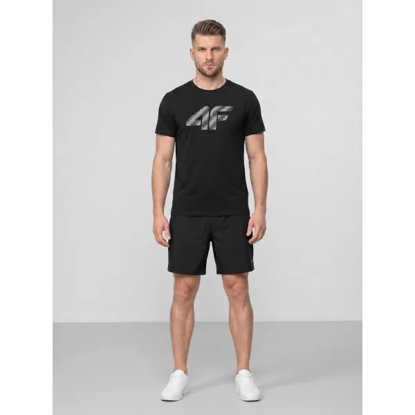  Tricou pentru bărbați 4F WMM00TTSHM3342 NEGRU ADÂNC 