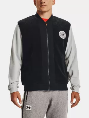 Jachetă pentru bărbați UNDER ARMOUR UA RIVAL FLC ALMA MATER BMBR 1366300-001 NEGRU