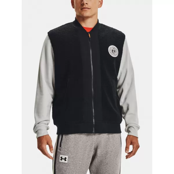  Jachetă pentru bărbați UNDER ARMOUR UA RIVAL FLC ALMA MATER BMBR 1366300-001 NEGRU 