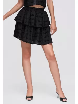 Fusta de dama OMBRE OW-GL-E0014 NEGRU