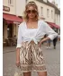 Pantaloni scurți de damă DSTREET SY0542 ALB