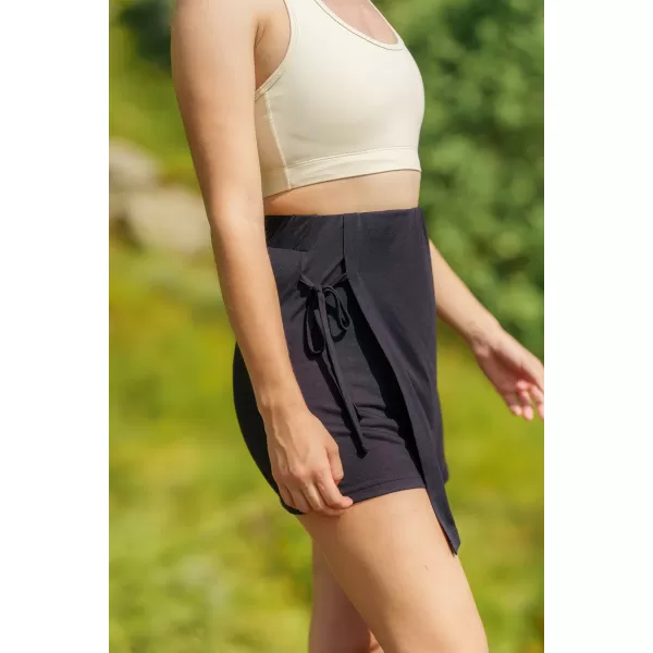  Fustă scurtă pentru femei NORDBLANC CELESTE NBSSL8250 NEGRU 