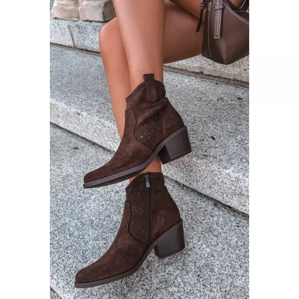  Pantofi de dama S.BARSKI HY62-8147 CIOCOLATĂ 