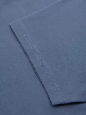 Tricou pentru bărbați OMBRE OM-TSBS-0268 DENIM ALB/GRAFIT/ALBASTRU