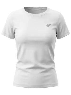 Tricou pentru femei 4F WMM00TTSHF3306 ALB