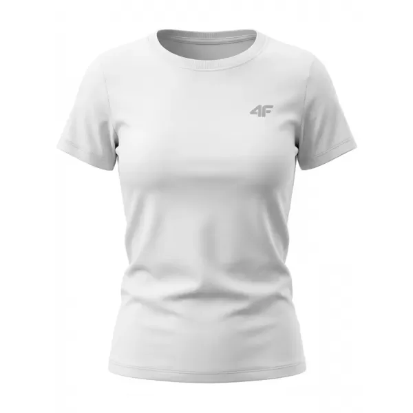  Tricou pentru femei 4F WMM00TTSHF3306 ALB 