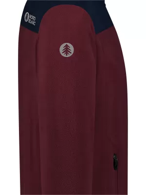 Hanorac ușor pentru bărbați din fleece NORDBLANC CRACKLE NBSFM8373 BURGUNDIA