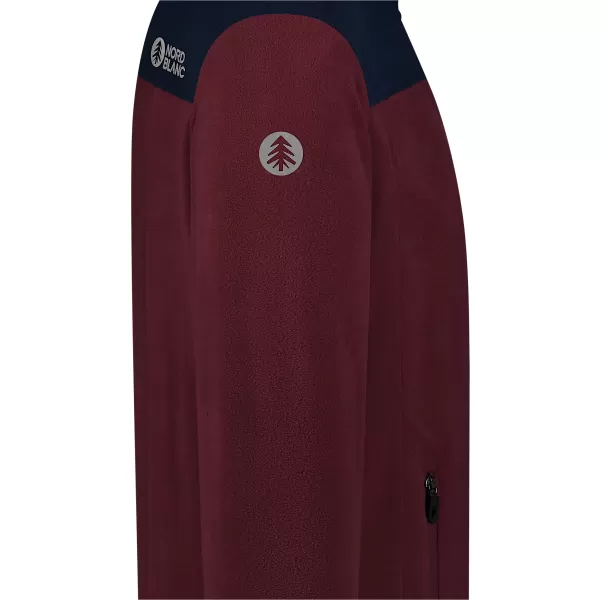  Hanorac ușor pentru bărbați din fleece NORDBLANC CRACKLE NBSFM8373 BURGUNDIA 