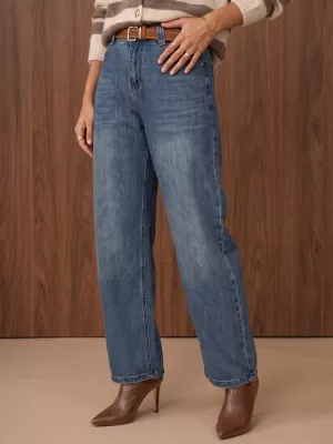 Pantaloni de dama DSTREET UY3207 ALBASTRU DESCHIS
