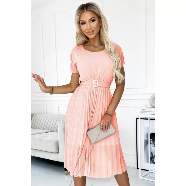  Rochie NUMOCO 465-1 PIERSICĂ 