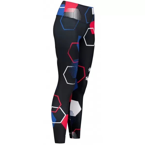  Jambiere funcționale lungi premium pentru femei (dimensiuni noi) ALTISPORT VOJ/ALW036LEG05 HEXA NEGRU 