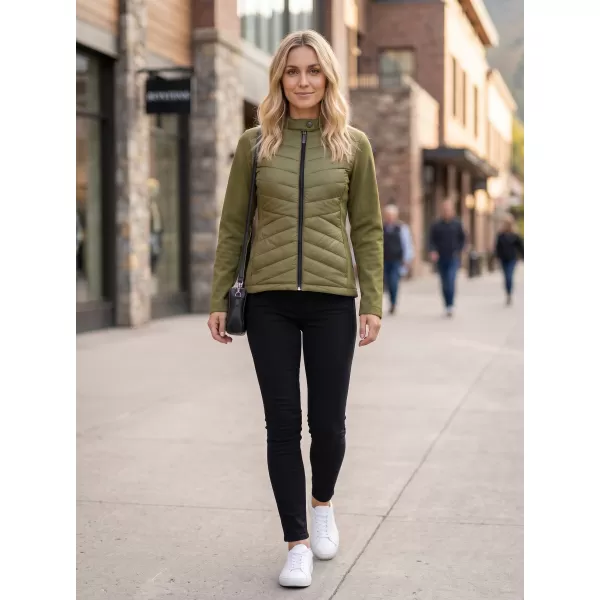  Jachetă hibridă pentru femei MALFINI PREMIUM CROSS 556 VERDE AVOCADO 
