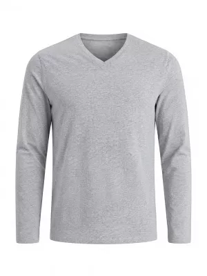 Tricou pentru bărbați OMBRE L171 MELANGE GRI