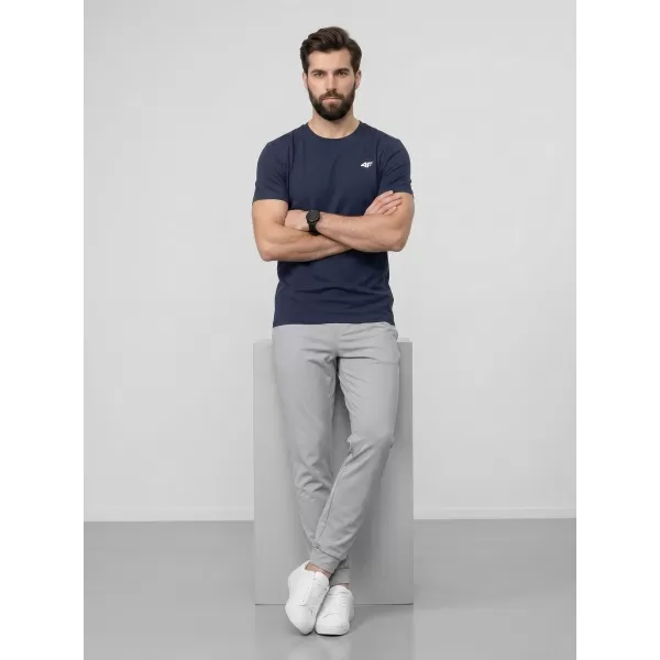  Tricou pentru bărbați 4F WAW25TTSHM2373 DENIM 