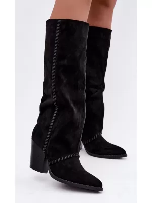 Cizme de dama BOTO LQ-166 NEGRU