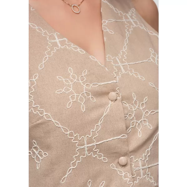  Palton de damă OMBRE OW-VE-E0009 TAUPE 